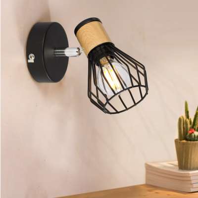 Fashion design luxury track lighting wood grain design black