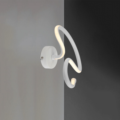 Curved linear mural light decorative wall sconce lamp